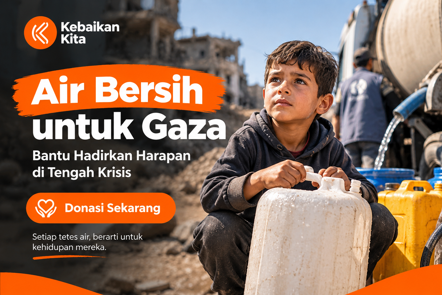 Donasi Air Bersih untuk Gaza